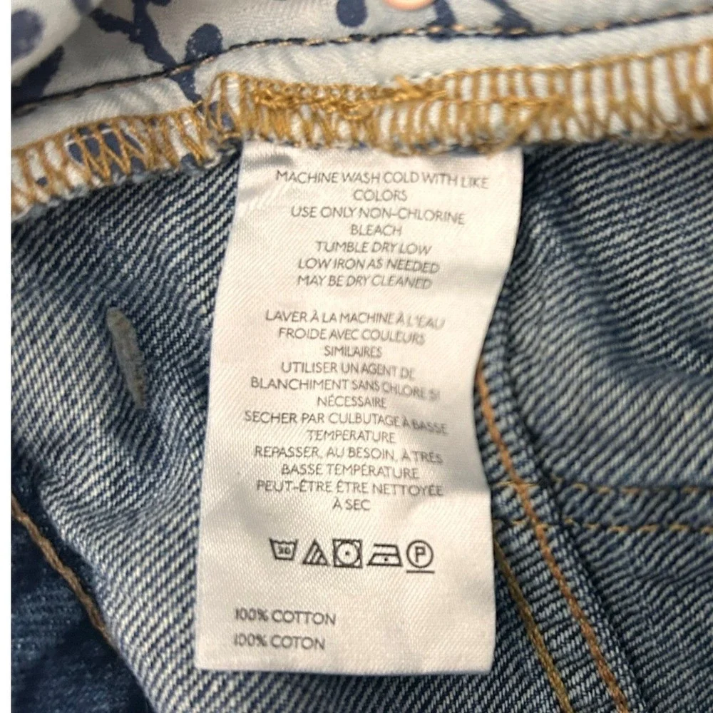 We The Free People Jeans‎ Womens 32 Blue Denim Tinsley Baggy High Rise